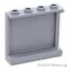 パネル 1 x 4 x 3 - サイドサポート：[Light Bluish Gray / グレー]