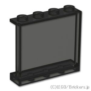 LEGO® パーツ 6467819/6514157 パネル 1 x 4 x 3 - サイドサポート：[Tr,Black / トランスブラック] 60581-375 