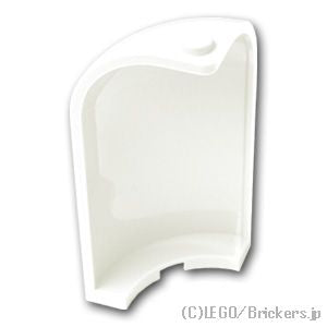 LEGO® パーツ 4199516/4541951/6224100/6339059 パネル 3 x 3 x 6 コーナー 凸型カーブトップ：[White / ホワイト] 6059-001 