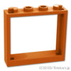 ウィンドウ フレーム 1 x 4 x 3：[Dark Orange / ダークオレンジ]
