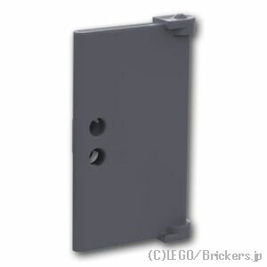 LEGO® パーツ 4521386/6404411/6428819 ドア 1 x 2 x 3 - ハンドル：[Dark Bluish Gray / ダークグレー] 60614-199 
