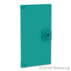 ドア 1 x 4 x 6 - スタッドハンドル：[Dark Turquoise / ダークターコイズ]