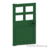 ドア 1 x 4 x 6 - スタッドハンドル：[Dark Green / ダークグリーン]