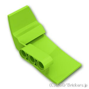 LEGO® パーツ 4518816/6097767 テクニック パネル カーマッドガード - 左：[Lime / ライム] 61071-119 
