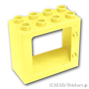 LEGO® パーツ 6294401 デュプロ ドアフレーム 2 x 4 x 3：[Bt,Lt Yellow / ブライトライトイエロー] 61649-226