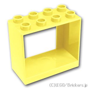 LEGO® パーツ 6294401 デュプロ ドアフレーム 2 x 4 x 3：[Bt,Lt Yellow / ブライトライトイエロー] 61649-226 