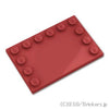 タイル 4 x 6 - エッジスタッド：[Dark Red / ダークレッド]