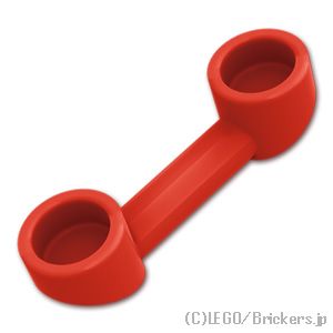 LEGO® パーツ 4108047/4558598 バー 1 x 3 - 受話器：[Red / レッド] 6190-021 