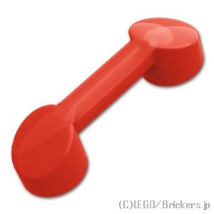 LEGO® パーツ 4108047/4558598 バー 1 x 3 - 受話器：[Red / レッド] 6190-021