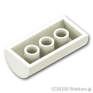 LEGO® パーツ 6214367 カーブ スロープ ダブル 2 x 4：[White / ホワイト] 6192-001 