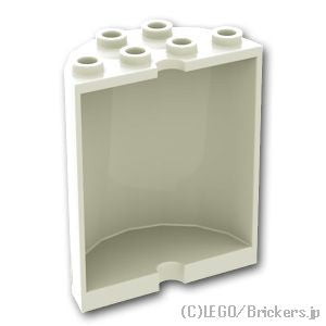 LEGO® パーツ 4119216/4163987/6106024/621801 シリンダー ハーフ 2 x 4 x 4：[White / ホワイト] 6259-001 