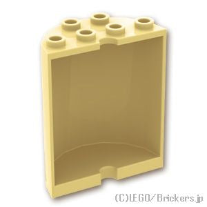 LEGO® パーツ 4119618/4594895/6106026/621805/6232142 シリンダー ハーフ 2 x 4 x 4：[Tan / タン] 6259-005 