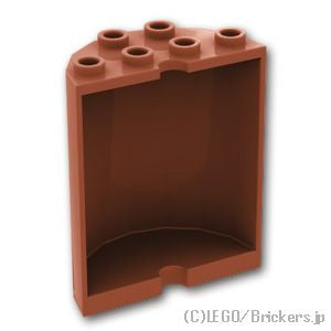 LEGO® パーツ 4271750/6123724/6234539 シリンダー ハーフ 2 x 4 x 4：[Reddish Brown / ブラウン] 6259-192 