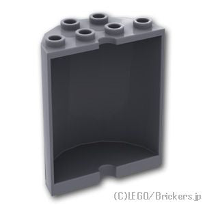 LEGO® パーツ 4533334/6106025 シリンダー ハーフ 2 x 4 x 4：[Dark Bluish Gray / ダークグレー] 6259-199 