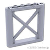 サポート 1 x 6 x 5 四角桁：[Light Bluish Gray / グレー]