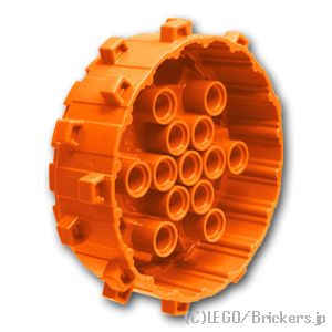 LEGO® パーツ 4540299/6062139 ハードホイール - スモールクリート：[Orange / オレンジ] 64711-106 