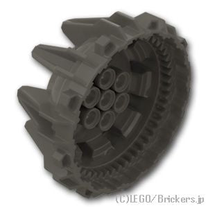 LEGO® パーツ 6208834 ハードホイール - スモールクリート＆フランジ：[Pearl Dk,Gray / パールダークグレー] 64712-148 