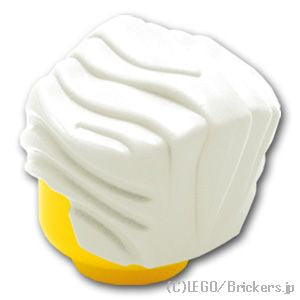 LEGO® パーツ 6047103 ミニフィグ ヘア - オールバック：[White / ホワイト] 64798-001 