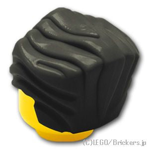 LEGO® パーツ 4587318/4654943 ミニフィグ ヘア - オールバック：[Black / ブラック] 64798-026 