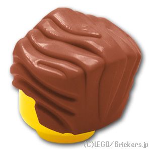 LEGO® パーツ 6092610/6208791 ミニフィグ ヘア - オールバック：[Reddish Brown / ブラウン] 64798-192 