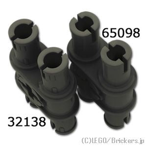 LEGO® パーツ 6315899 テクニック ピン - 3L ダブル(ピン強化タイプ)：[Black / ブラック] 65098-026 