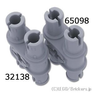 LEGO® パーツ 6315900 テクニック ピン - 3L ダブル(ピン強化タイプ)：[Light Bluish Gray / グレー] 65098-194 