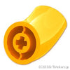 ブロック ラウンド 2 x 2 45°エルボー - H25.5mm：[Bt,Lt Orange / ブライトライトオレンジ]