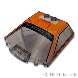 LEGO® レゴ パーツ 6438729 ウィンドスクリーン 6 x 6 x 1 1/3 - マクラーレン：[Tr,Brown / トランスブラウン] 65633pb14-111 