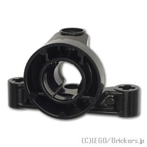LEGO® パーツ 6352693 テクニック ステアリングホイールハブホルダー 2穴(強化タイプ)：[Black / ブラック] 65766-026 