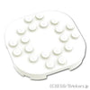 ラウンド コーナー プレート 6 x 6 - 4足：[White / ホワイト]