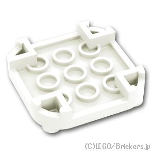 LEGO® パーツ 6315195 ラウンド コーナー プレート 4 x 4 - 4足：[White / ホワイト] 66792-001 
