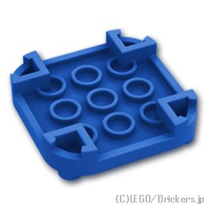 LEGO® パーツ 6308879 ラウンド コーナー プレート 4 x 4 - 4足：[Blue / ブルー] 66792-023 