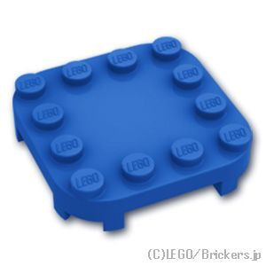 LEGO® パーツ 6308879 ラウンド コーナー プレート 4 x 4 - 4足：[Blue / ブルー] 66792-023