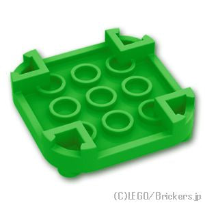 LEGO® パーツ 6308875 ラウンド コーナー プレート 4 x 4 - 4足：[Bt,Green / ブライトグリーン] 66792-037 