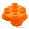 レッグ - 2 x 2 ラウンドプレート：[Orange / オレンジ]