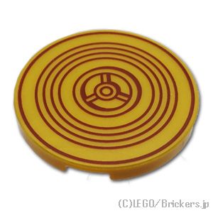 LEGO® レゴ パーツ 6488480 ラウンド タイル 3 x 3 - C3POのお腹：[Pearl Gold / パールゴールド] 67095pb078-297 