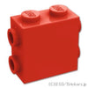 ブロック 1 x 2 x 1 2/3 - 3面スタッド：[Red / レッド]