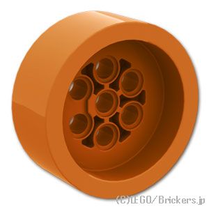 LEGO® パーツ 6462460 テクニック ホイール - 4 x 15：[Dark Orange / ダークオレンジ] 68327-038
