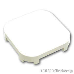 LEGO® パーツ 6321214 タイル 角丸 4 x 4 - 4本足：[White / ホワイト] 68869-001