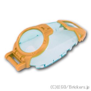LEGO® パーツ 6320795 ウィンドスクリーン 7 x 4 x 2 キャノピー -アーマーとハンドル：[Tr,Lt Blue / トランスライトブルー] 69564pb01-042 