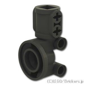 LEGO® パーツ 6416090 テクニック ステアリングホイールハブホルダー/ショックアブソーバーヘッド：[Black / ブラック] 69636-026 