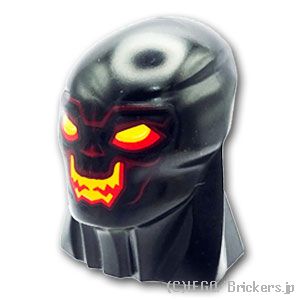 LEGO® レゴ パーツ 6488134 ラージフィギュアヘッド - サーガ・スルト：[Black / ブラック] 69859pb02-026 