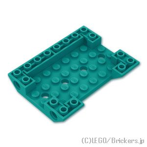 LEGO® パーツ 6518002 スロープ インバート ダブル 45° 6 x 8 - カットアウト：[Dark Turquoise / ダークターコイズ] 7064-107 