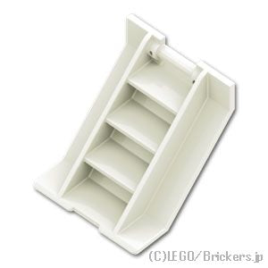 LEGO® パーツ 6518003 航空機用ドア 1x4x5 階段付き：[White / ホワイト] 7065-001 