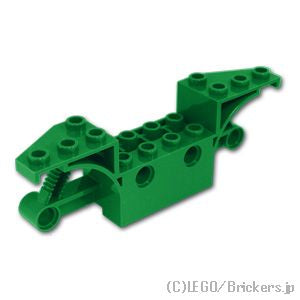 LEGO® パーツ 6424353 ビークルベース 2 x 10 - 4輪バイクの半分：[Green / グリーン] 70682-028 