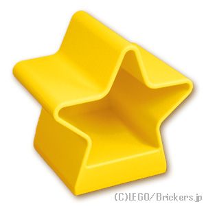 LEGO® パーツ 6324162 デュプロ ブロック 2 x 2 x 2 1/2 - スター：[Yellow / イエロー] 72134-024 