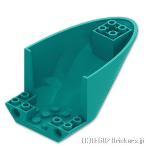 LEGO® パーツ 6531999 航空機胴体 後部 6 x 10 - 湾曲底部：[Dark Turquoise / ダークターコイズ] 7245-107 