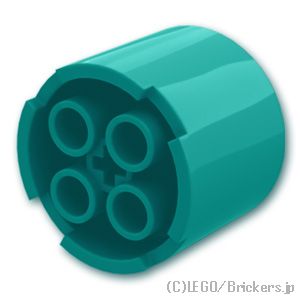 LEGO® パーツ 6365001 ブロック ラウンド 3 x 3 x 2 - 軸穴：[Dark Turquoise / ダークターコイズ] 73111-107 