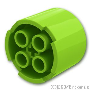 LEGO® パーツ 6399755 ブロック ラウンド 3 x 3 x 2 - 軸穴：[Lime / ライム] 73111-119 