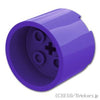ブロック ラウンド 3 x 3 x 2 - 軸穴：[Dark Purple / ダークパープル]